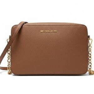 Michael Kors EW Crossbody bag Luggage Jet Set Large Saffiano Leather